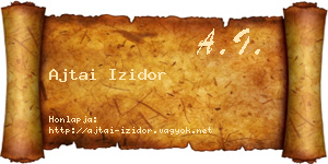 Ajtai Izidor névjegykártya